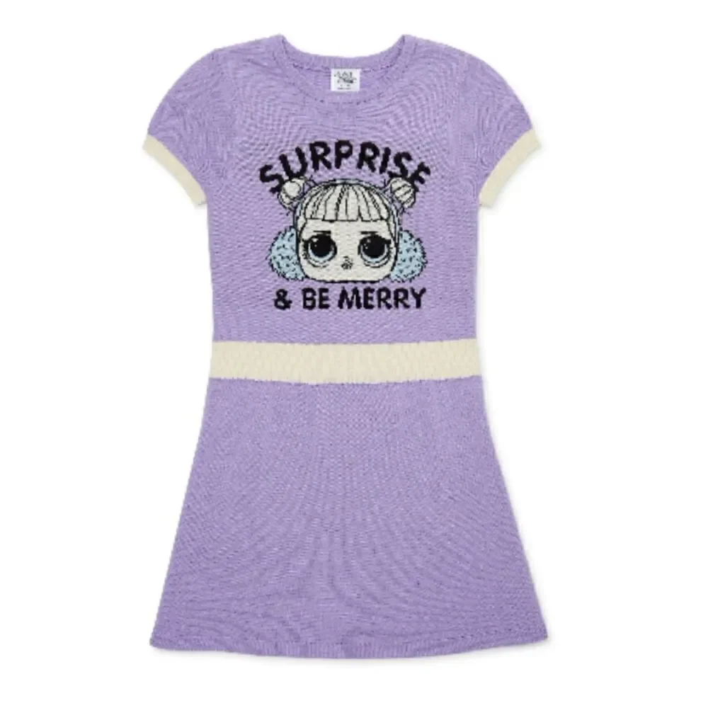 LOL Surprise Girls Sweater Dress Top Size XS 4/5